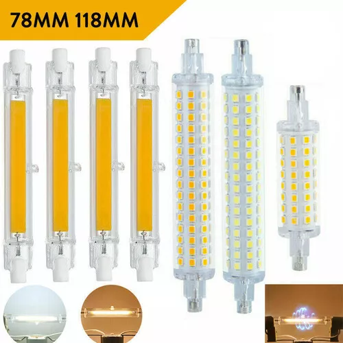 LED R7S Light Bulbs 78mm 118mm COB SMD 6W 12W 16W 25W J78 J118 Glass Tube  Lamp