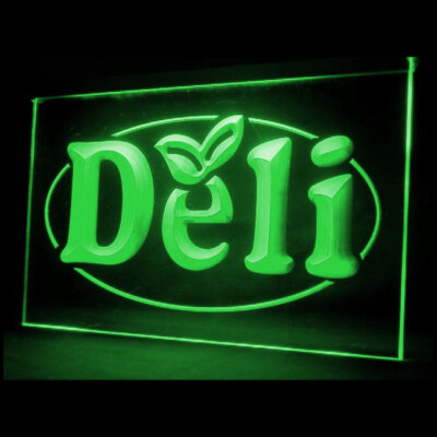 110031 Deli Cafe Shop Grocery Store Open illuminated Night Light Neon Sign