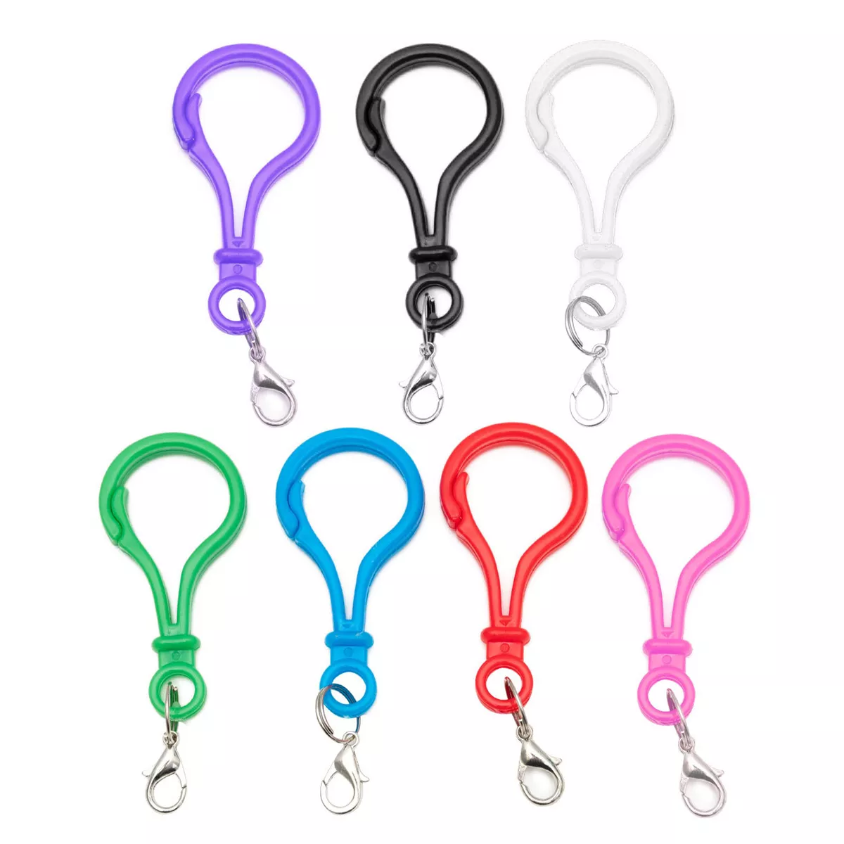 100x Plastic Lobster Claw Clasp Snap Hook Key Ring Key Chain Clip Jewelry  Making