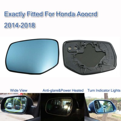#ad Power Heated Blue Wide Angle Sight View Mirror Glasses For Honda Aoocrd $72.99