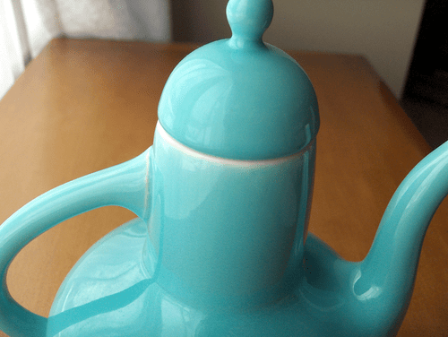 Franciscan El Patio Alladin shape after dinner coffeepot~Turquoise gloss-NR - Picture 5 of 8