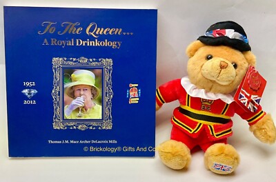 Keel Toys 15CM London Beefeater Bear Royal Drinkology Book Official Souvenirs