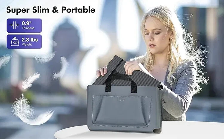 Triple Laptop Screen Extender 14" FHD 1080P IPS Dual Portable Monitor for Laptop - Image 2 of 4