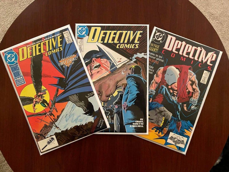 (Lot of 3 Comics) Detective Comics #595 #597 #598 (1989) Batman 1st Bonecrusher