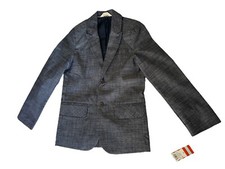 Cat  Jack Boy's Chambray Denim Blazer Suit Jacket Size 12