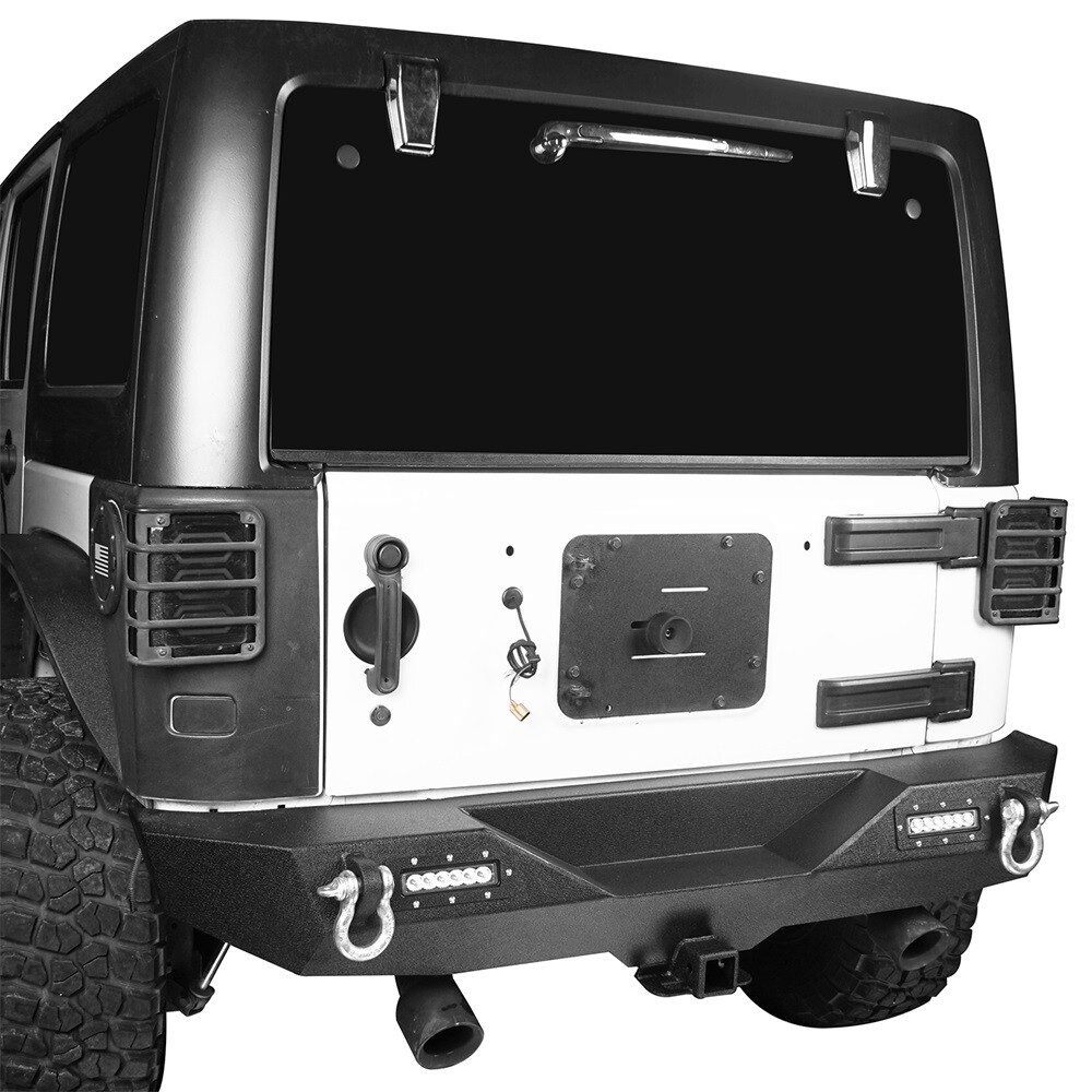 LOTUS Stubby Front + Rear Bumper w/ D-rings for Jeep Wrangler JK/JKU 2007-2018