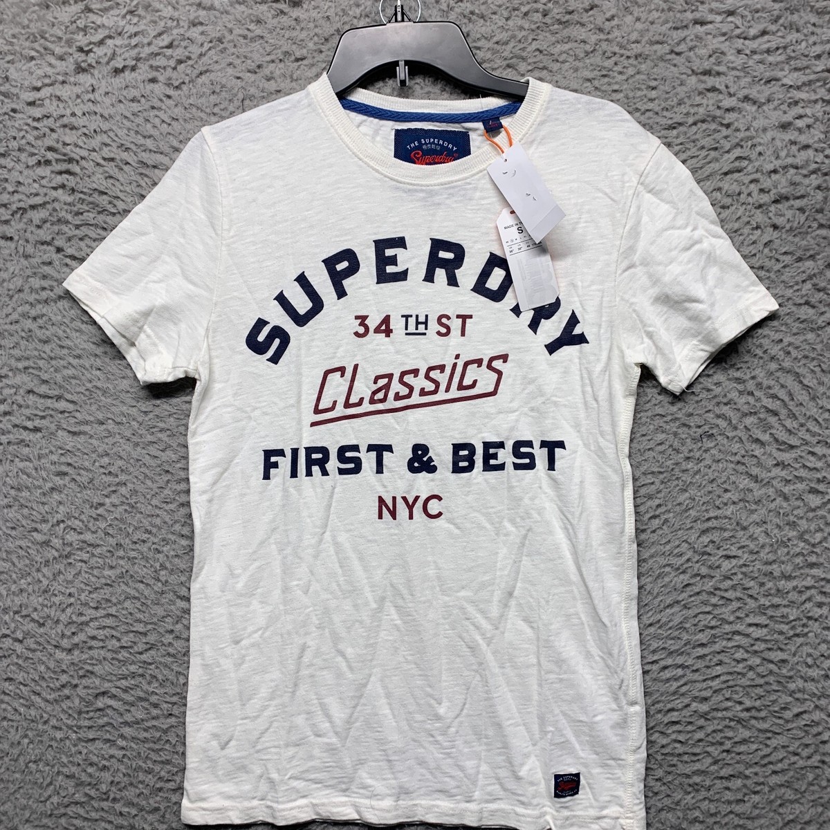 superdry white short sleeve shirt