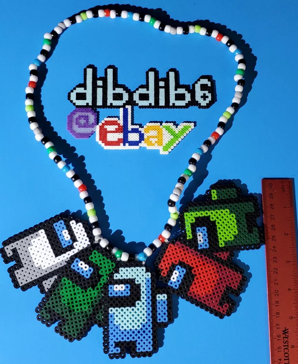 Ghastly dj kandi perler necklace, rave, EDC, PLUR, EDM, glow in the dark |  eBay