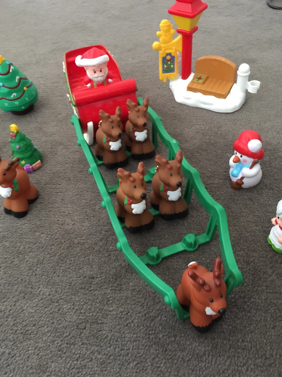 Little people santa and reindeer 2025