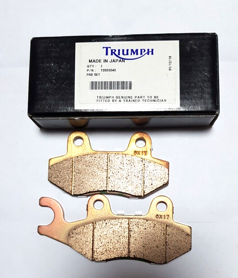Caltric Semi-Metallic Rear Brake Pad For Triumph America & Trident 900, Replaces T2020555 T2025045