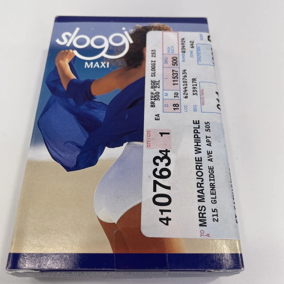 NOVA Calcinha Sloggi Maxi Lycra Cueca Feminina Tamanho 2XL BEGE - Imagem 2 de 4