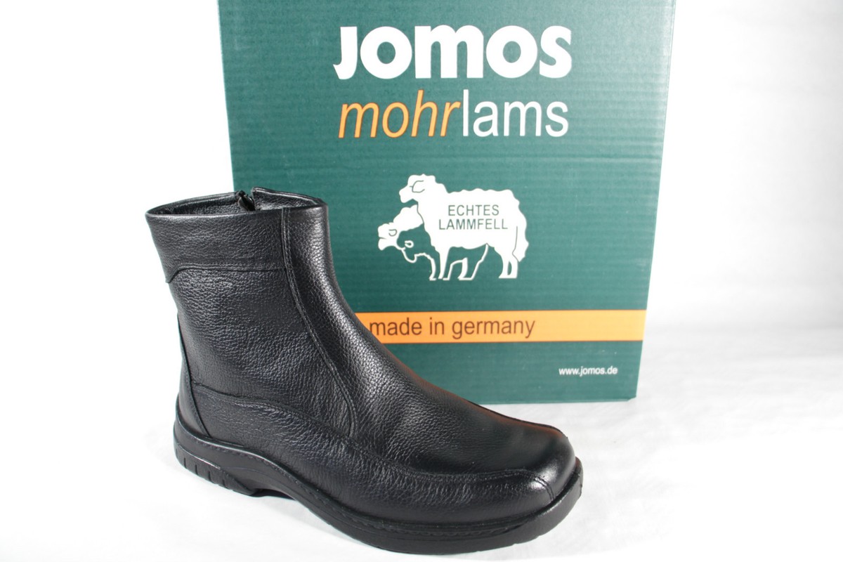 Jomos Stiefel Stiefeletten Winterstiefel Boots schwarz Leder