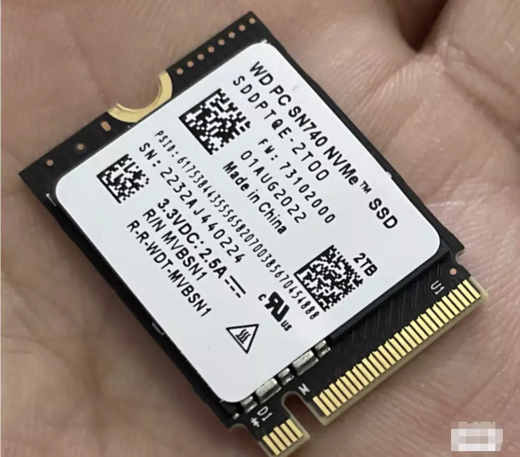 Western Digital WD PC SN740 2TB 1TB M.2 2230 NVMe PCIe Gen 4x4 SSD