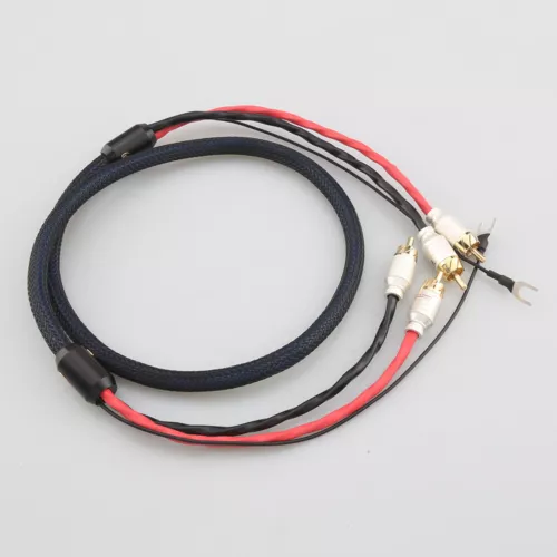 4-adriges abgeschirmtes Hi-Fi-Audiokabel 2 Cinch 2 Cinch-Phono-Tonarmkabel - Bild 9 von 9