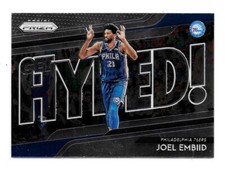 2018-19 Panini Prizm Basketball GET HYPED Joel Embiid 76ers #5
