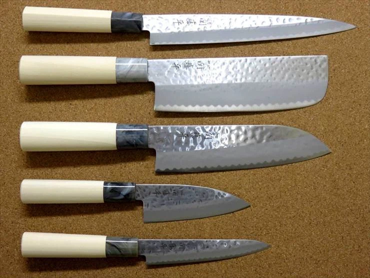 Japanese Yaxell SEKI TOBEI Knife 5 set Sashimi Nakiri Santoku Fish Paring JAPAN - Image 3 of 4