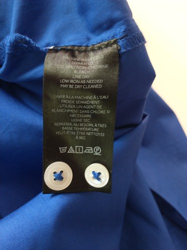 NWT Maeve by Anthropologie Long Sleeve Button Front Blue Cotton Tunic Top sz M - Picture 5 of 6
