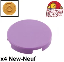 LEGO 4x Tile Round Smooth Round Plate 2x2 Lavender Medium/Medium Lavender 14769 NEW