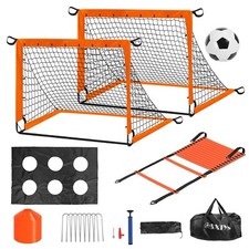 Kids Soccer Goals for Backyard Set-Soccer Goal Training Equipment w/ Soccer Ball