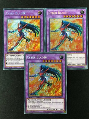 YUGIOH CYBER BLADER SECRET RARE! X3 1ST SGX1-ENE21 (NM) SPEED DUEL