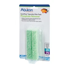Aqueon QuietFlow Size 20/75 Specialty Filter Pads Phosphate Remover 4 pack