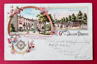 Litho AK DALLGOW-DÖBERITZ 1899 Restaurant zum Gardestern   ( 169093