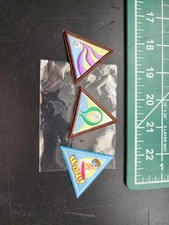Lot of 3 Girl Scout Badges, Iron-On Patches - Triangle