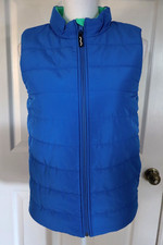 NWT Crayola Collaborations Blarney Blue/Green Reversible Puffer Vest Sz L 14/16
