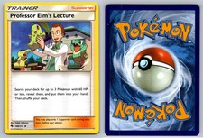 PROFESSOR ELM'S LECTURE 188/214 UNCOMMON LOST THUNDER POKEMON NM/M