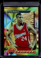 1993-94 Topps Finest Terry Dehere Refractor Rookie RC #192 Clippers