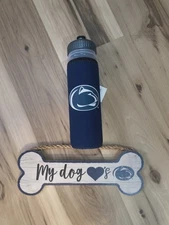 PENN STATE   DOG SIGN & WATER BOTTLE