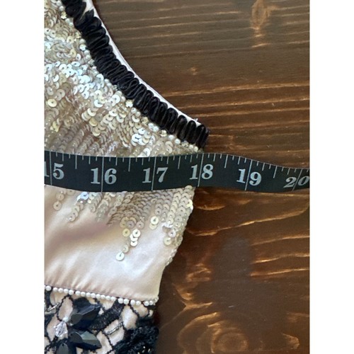 Sue Wong Neu mit Etikett Babydoll Pailletten Unterkleid 6 puderrosa Fairycore Hexe Glam - Bild 17 von 20