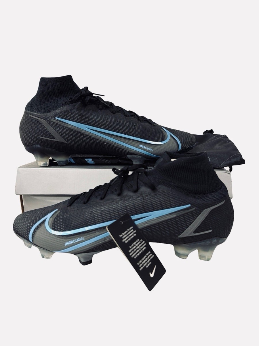 Nike Mercurial Superfly 8 Elite FG Black Iron Grey Soccer Cleats
