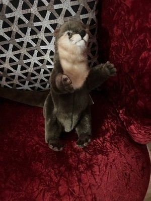 Hansa Creation Handcrafted River Otter, Realistic Animal Puppet Plush Toy