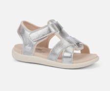See Kai Run Basics Toddler Shayna Sandals Silver - CHOOSE SIZE