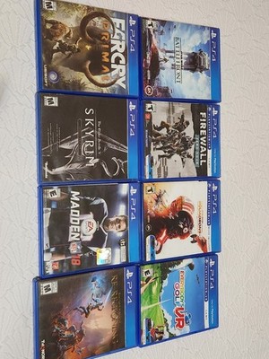 PS4 Game Lot - Ubisoft, EA, Bethesda - Multiplayer, VR - Far Cry, Skyrim