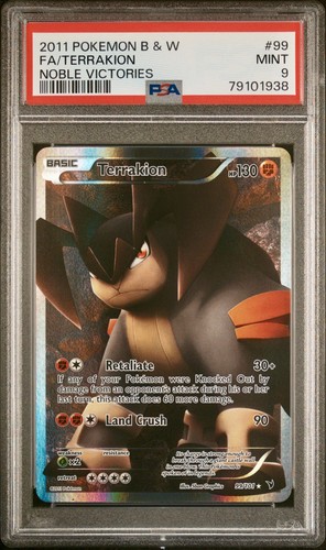 Terrakion graded PSA 9 for sale on eBay