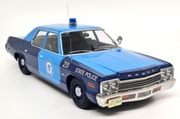 Kk 1/18 Dodge Monaco 1974 Massachusetts State Police Diecast Model Car