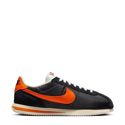 Nike Cortez TXT Black Sail Safety Orange Sneakers HF0263-003 Mens Size