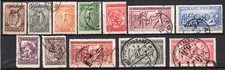 GRECE 1906 Rénovation des JO 12 timbres oblitérés
