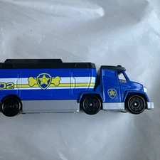 Nicklodeon Rise & Rescue Paw Patrol Chase 5” Plastic Blue Trailer Truck Toy Car
