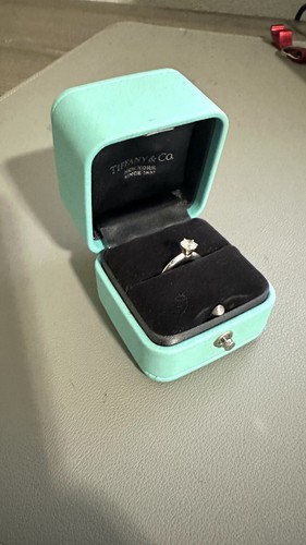 Tiffanys Diamond Engagement Ring 0.42ct Platinum size 3 excellent condition