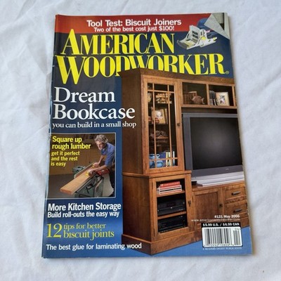 American Woodworker Magazine May 2006 #121 Dream Bookcase Biscuit Joiners Plans