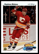 1990-91 Upper Deck Stephane Matteau Rookie Calgary Flames #535