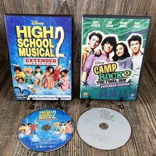 High School Musical 2/Camp Rock 2 DVD Lot of 2 Disney Efron, Jonas, Lovato, Teen