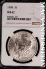 1898 Morgan Dollar-NGC MS 62 Brilliant Uncirculated #SLM661