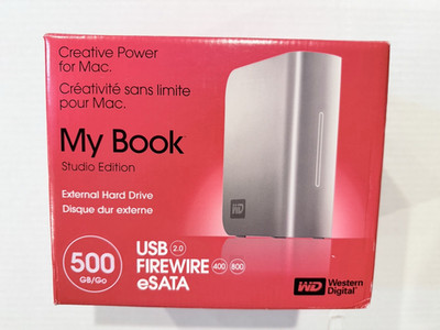 Western Digital External HD 500 GB My Book Studio Edition NEW