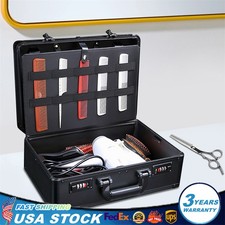 Portable Barber Carrying Case Styling Tools Accessories Travel Storage Case Box