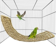 Bird Seagrass Mat 30"  7" Parrot Natural Grass Woven Net Hammock Parakeet