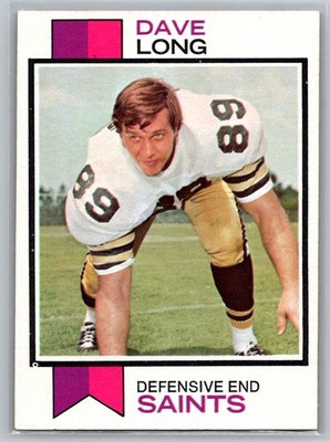 Dave Long 1973 Topps New Orleans Saints 356 RC